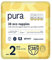 Pura Öko-Windeln Größe 2 (Mini 3-6 kg), 38 Windeln (1 Packung), mit EU Ecolabel Zertifiziert, für Empfindliche Haut, aus Bio-Baumwolle, Geruchsfrei, Hypoallergen, Feuchtigkeitsindikator