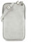 modamoda de T197 Damen Leder Handytasche 6,7 Zoll Umhängetasche handmade in Italy, Farbe:Telegrau/wildleder