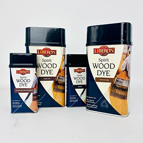 Liberon Spirit Wood Dye - Hardwood Stain - 1 Litre (Medium Oak)