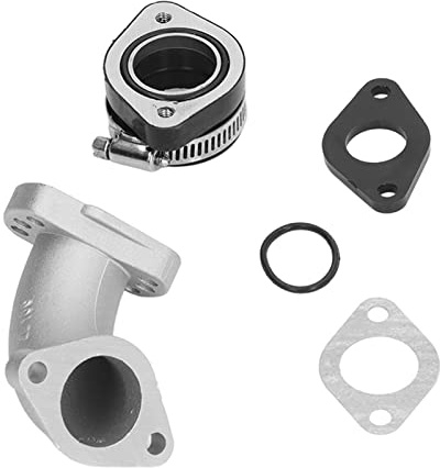 Aramox Kit Tubo di Aspirazione Carburatore, Kit Tubo Collettore di Aspirazione Carburatore in Lega di Alluminio Kit Distanziatore Adattatore 26 Mm a 28 Mm per Moto Cross Pit