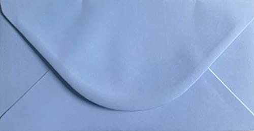 DL (110mm x 220mm) Coloured Envelopes for Greetings Cards Party Invitations & Craft - Pack of 30 (Baby Blue)