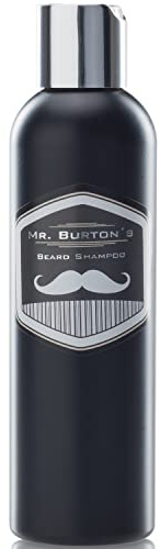 Bartshampoo Mr. Burton´s Pure (200ml) -milde Pflege ohne Silikone mit Arganöl Panthenol und Vitamin E, passend zum Bartöl und Beard Balm