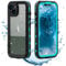 FocRelaxer for iPhone 14 Plus Case Waterproof Shockproof Dustproof Phone Case with Built in Screen Protector 360 Degree Full Body Heavy Duty Rugged Protective Cover for iPhone 14 Plus 6.7 Inch Blue
