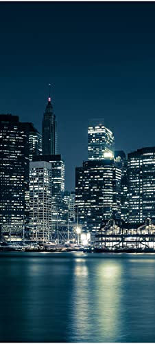 wandmotiv24 Türtapete New York City 80 x 200cm (B x H) - Dekorfolie selbstklebend Sticker für Türen, Türfolie, Aufkleber, M0282