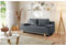 MEBLINI Sofa mit Schlaffunktion - Schlafcouch Ausziehbar - Schlafsofa mit Bettkasten - Sofabett - Couch mit Schlaffunktion - Klappsofa - Zendaya - 200x89x95cm - Grau Samt