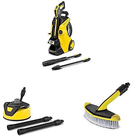 Kärcher K 5 Power Control high pressure washer & Kärcher T 5 Patio Cleaner - Pressure Washer Accessory & Kärcher 2643-233.0 Soft Washing Brush - Pressure Washer Accessory