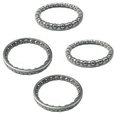 FUBESK 4 Stück 40 mm Fahrrad Fahrrad Headset Kugeln Käfig Kugellager Rennen Radfahren Lager Set für Fahrrad Rennrad Fahrrad