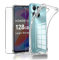 LYJERRY Custodia Per Honor X6A Pellicola Vetro Temperato Per Honor X6A Caso Protettiva Leggero Protector Morbido TPU Cover Silicone di gomma Phone Case 9H Vetro Protettiva