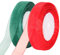 jijAcraft Organzaband Rot und Grün, 45M Organza Schleifenband Dekoband, 20mm Transparentes Chiffonband Geschenkband für Weihnachten, Geschenkverpackung, Hochzeit, Dekoration