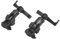 LJCM Helmet Rail Adapter Headphone Mount, Ventilation Wide Compatibility Easy To Install Adjustable Headset Rail Mount Bracket Nylon for Shooting Training (Black)