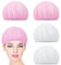 Jeffdad 4 Stück Haarnetz zum Schlafen, Haarnetze Mütze Nacht Schlafmütze Weiche Mesh Bonnet Schlafhaube Verstellbare Netzkappe Elastische Kochmütze für Frauen(Rosa,Weiß)