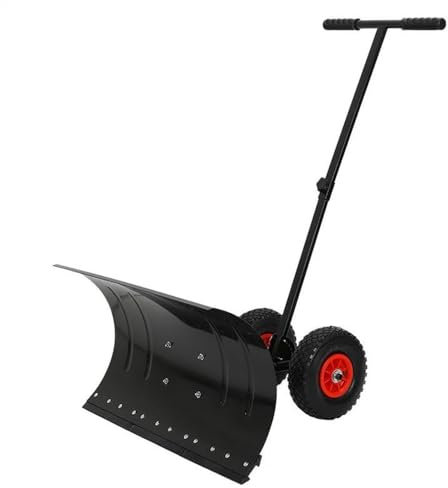 Snow Scraper Winter Snow Shovel Wheeled Large Snow Shovel Tool Hand Push Snowplough Ice Scraper Snowplow Machine Snow Shovel