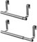 Vivo Technologies 2 Pack Extendable Over Cabinet Towel Rack Rail Over The Door Towel Rail, Stainless Steel Kitchen Tea Towel Holder Anti-Slip Scratch Protecting, No Drilling