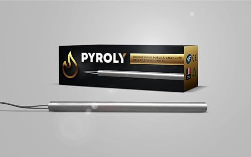 PYROLY Bougie d'allumage pour poêle à granulé compatible BESTOVE/EDILKAMIN/LA NORDICA EXTRAFLAME (155mm - Ø9,9mm - 300 W - lisse) Qualité supérieure avec connecteurs