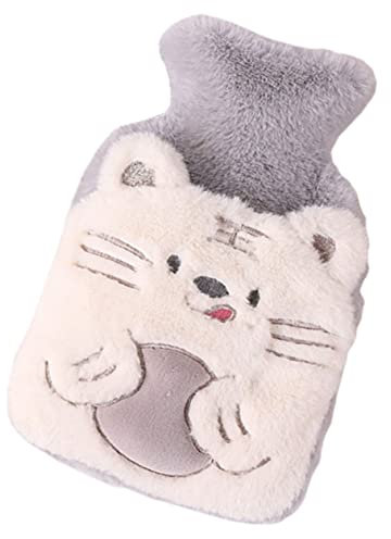 minkissy Christmas Warmth Wrap Around Hot Water Bottle and Cover Set Plush Reusable Hot Water Bag for Winter