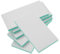 SEWACC Gummiblöcke 10x5x0 8cm Schnitzstempel Skulptur Druckwerkzeuge Zubehör Weiß Mint Flexible Gummistempel