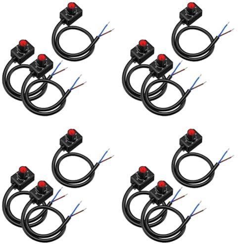 Sizoriruk DC 0/1-10V Knob LED Dimmer,Low Voltage Passive Dimmer PWM Dimming for 0-10V or 1-10V Dimmable Electronic LED Driver 12Pc