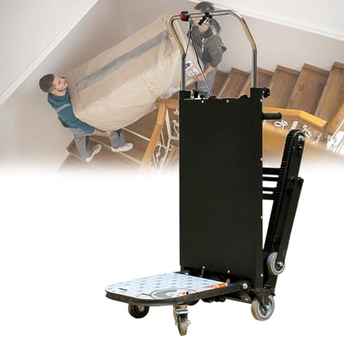Beachtiful 500 kg Tragkraft, Schwerlast Sackkarre, 2980 W, Elektrischer Treppensteiger Sackkarre mit Gummiketten, für Möbel, Familienlogistik, Lager