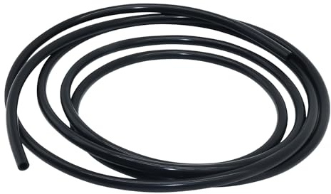 iMeistek Flexibler Silikonschlauch, Innendurchmesser 6mm, Außendurchmesser 9mm, 3M Schwarzer Silikonschlauch für Pumpen und Luftschläuche