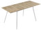 B&D home Esstisch LIO, ausziehbar 120-160 x 80 cm, 4-6 Personen Küchentisch Holztisch mit Metallgestell für Esszimmer, Küche, skandinavisch Design, Sandeiche Optik, 11219-120-FW-EISA