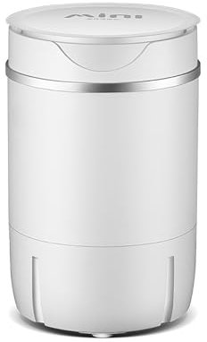 FfiMe Lavadora compacta, Lavadora y Secadora giratoria de Tina Simple 2 en 1, Diseño Compacto portátil, Combinación de Lavadora semiautomática para dormitorios y Apartamentos