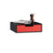 SoBuy Boîte de Rangement à Tiroir pour Capsules de Thé et Café Boîte à Capsules de Café, Boîte à Thé, Boite de Rangement Dosettes, en Bambou, pour Salon, Bureau, Cuisine, L30xP31xH9cm, Rouge, FRG179-R