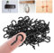 vsshe 70 Pezzi Ganci a Vite, Ganci Da Soffitto, Ganci a Tazza, Nero Ganci per Soffitto in Metallo Occhio Bulloni Ganci Avvitabili con Filettatura, Viti ad Anello per Casa Ufficio ed Esterni -1/2 Inch