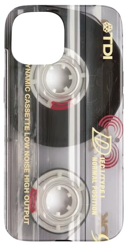 Cassette Tape Retro 1980s 90s Audio Vintage Technology Case for iPhone 15