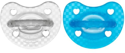 Chicco PhysioForma Gommotto Luxe Fluo, Ciuccio in Silicone 16-36 M, Set di Gommotti Morbidi e Delicati, Supportano la Respirazione Fisiologica e Favoriscono il Corretto Sviluppo della Bocca, 2 Pezzi