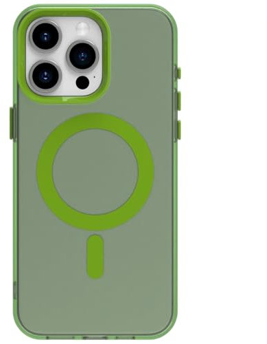 ERDARARIPRO Magnetic Case for Xiaomi Redmi Note 14 4G Compatible with MagSafe Colorful TPU PET Fast Wireless Charging Case Matte Cover Anti-Fingerprint Green