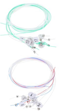 INOOMP Nylon Leiersaiten Ersatzset 19-saitig Mit Nummerierung Mittelstarke Spannung Langlebiges Lyra Zubehör Für Kraftvollen Klang Und Schnelle Stimmung