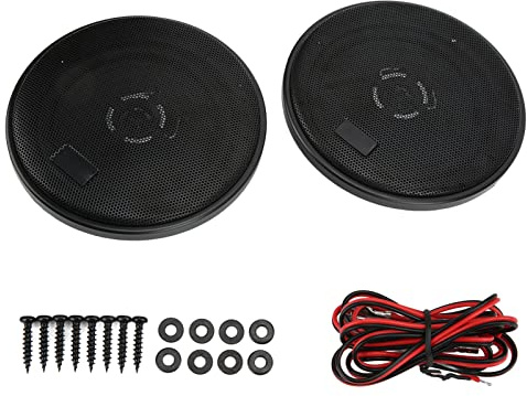 Torvex Car Tweeter, Dome Speaker Compatible with Universal 12V, 6 1 2in Audio Speaker Replacement