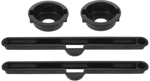 WATIIFUFU 2sets Folding Table Accessories for Bed Include Bed Desk Cup Holder and Desk Slot Organizer for Home Dorm Laptop Use Drinks Phones Tablet