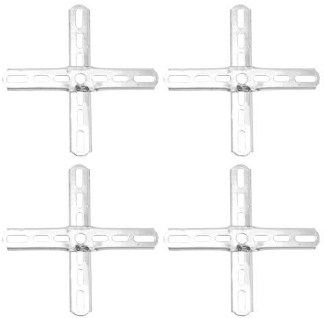 Healeved Supports pour Plafonniers 4 Pièces en Fer Barre Transversale et Plaque de Fixation pour Appliques Murales et Lustres