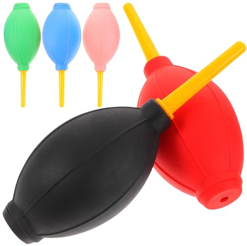 IMIKEYA 5 Stück Luftgebläse aus Gummi und Nylon zum Trocknen von Wimpernkleber Leichter Staubbläser für Präzise Reinigung im Privaten und Professionellen Bereich Zufällige Farbe