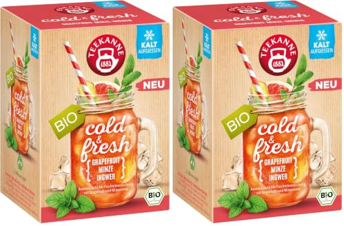 cold & fresh Grapefruit-Minze-Ingwer, 2er Pack