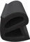 DIWARO® Stahlzargen-Dichtung SZ004 | schwarz | 5 lfm für Haus- und Innentüren. Zum Schallschutz und abdichten der Tür. Bestehend aus TPE (Thermoplastischen Elastomer)