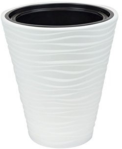 Sahara cache-pot 35 cm en plastique, couleur blanche