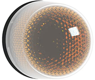 Schneider Electric - Harmony XVR Illuminated Beacon With Buzzer, Ø100, 70-90 dB, Integral LED, 12-24V DC, Orange, XVR3B05S