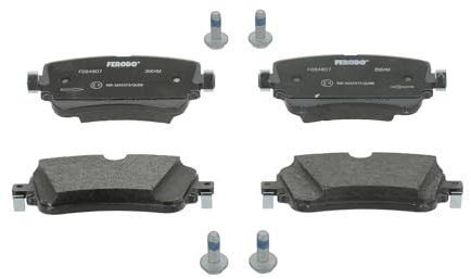 FERODO FDB4807 Bremsbelagsatz Bremsbeläge Hinten mit Zubehör Kompatibel mit AUDI A6 Avant 4A5, C8