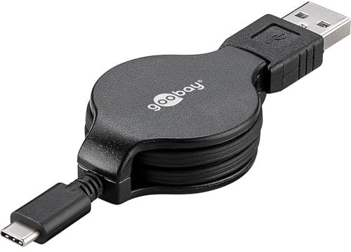 Goobay 45743 Cavo di ricarica e sincronizzazione USB-C, estensibile, 1m Nero