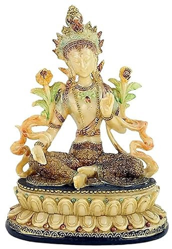 Panotophia Grüne Tara weiblicher Buddha - 512 g; 13x9x17 cm