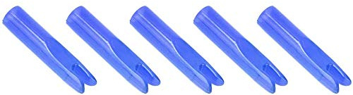 VGEBY 50 Pezzi Freccia Nock, Portatile Freccia Nock Inserto Accessorio tiro con L' Coda per 6mm Albero(Blu) Cocche Frecce