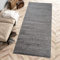 Carpeto Rugs Teppich Läufer Flur - Modern Teppichläufer - Kurzflor, Weich - Flurläufer für Wohnzimmer, Schlafzimmer - Teppiche - Meterware - Schwarz Grau - 100 x 200 cm