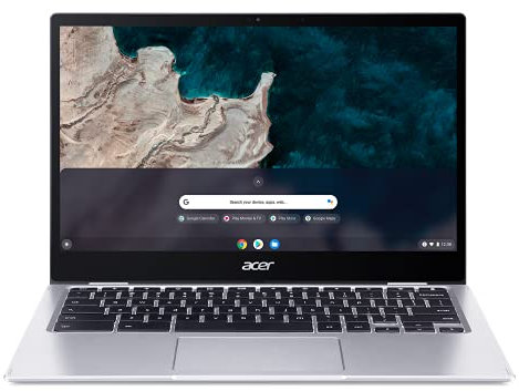 Acer Chromebook Spin 513 CP513-1H-S64V Ordinateur Portable Tactile Convertible 13,3'' Full HD IPS, PC Portable (Qualcomm Snapdragon SC7180, RAM 8 Go, 64 Go eMMC, Qualcomm Adreno 618, Chrome OS) - Gris