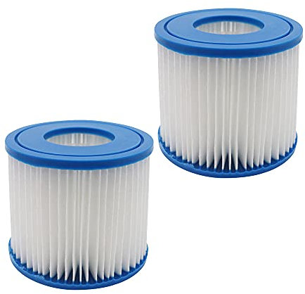 FFyan Lot de 2 filtres de piscine compatibles avec type D pour Summer Waves P57100102, SFS-350 RP-350 RP-400 RP-600 RX-600
