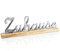 com-four® Deko Aufsteller ZUHAUSE - Schriftzug aus Metall auf Mangoholz-Sockel - Deko-Schriftzug zum Hinstellen - 40,5x13x5cm (silberfarben - ZUHAUSE)