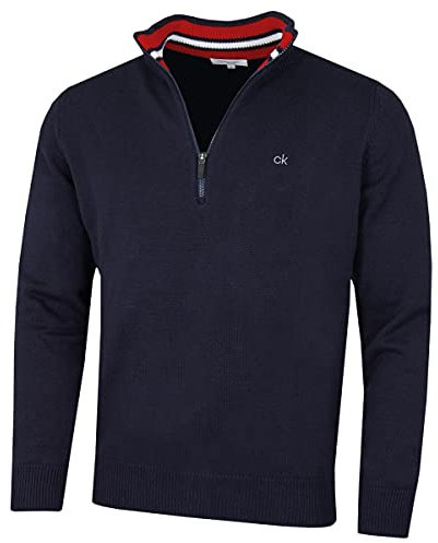 Calvin Klein Golf Mens Cotton Sweater - Navy Sport - M