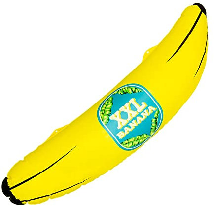 Boland 52164 - Banana Gonfiabile XXL, Misura 71 cm, Decorazione per Feste in Piscina, Festa Estiva, Festa a Tema