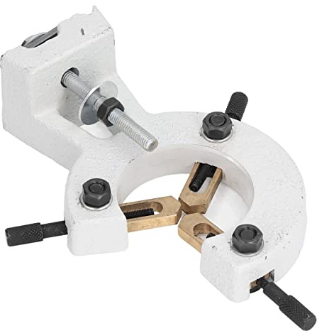 Mini Drehbank Lünette, rostfreie Drehbank Mittelstütze Hohe Steifigkeit Holzdrehen Leichtes Schneiden mit 2 Kontakten für längere Werkstücke für WM‑210 MX‑210 8inx16in